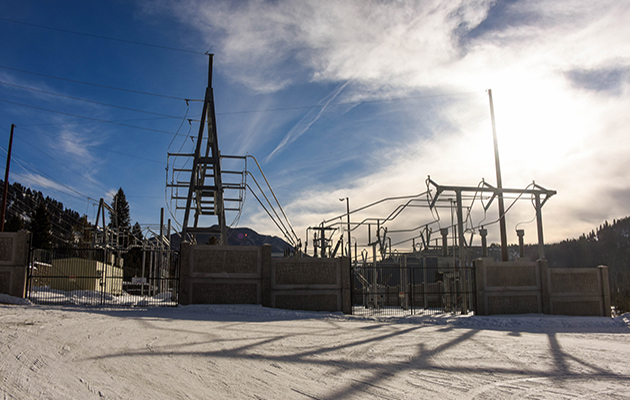 A substation in Big Sky.